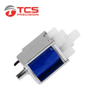 Bom preço. Válvula de solenoide eléctrica de plástico de 6 volts de corrente contínua 2 posição 3 vias normalmente fechada on-line
